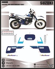 Adesivi suzuki 600 1987 - adesivi, dr
