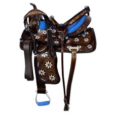 Sella a botte floreale western