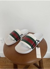Gucci Men's Web Stripe Slide