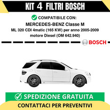 KIT BOSCH 4 Filtri tagliando