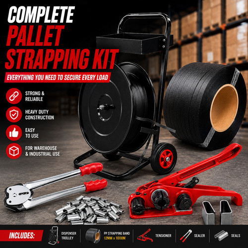 Kit completo reggiatura pallet