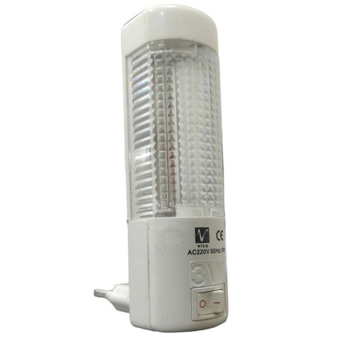 Luce led 220v parete presa - 3w,