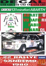 DECAL FIAT 131 ABARTH "ICARUS"