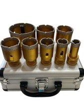 Kit Set Valigia Ad 8 Frese a Tazza Diamantate Per Smerigliatrice Da 20 a 68 MM