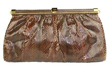 pochette borsa in vera pelle di pitone