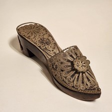 Vintage Turkish Wooden Clog