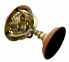 Oggetto da collezione armillare da tavolo con sfera marina in stile antico...