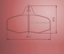 Pastiglie freno Kart, set