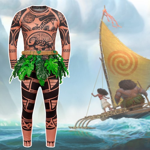 Costume uomo adulto moana - costume, da