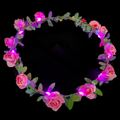 Corona per capelli - fiori, led