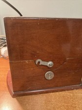 Porta  Bussola  , porta oggetti  in Legno  Mogano Rosso