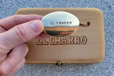 Fibbia metallo Oro [EL CHARRO] Forma Ovale 3.8 x 5.5 Vintage Anni 80 (PANINARO)