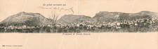 dm110 cartolina doppia cerreto sannita panorama 1905 provincia di benevento