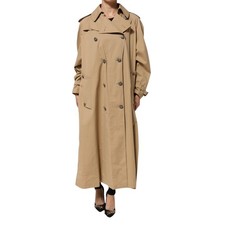 DOLCE & GABBANA Giacca kaki doppiopetto trench coat IT42/US8/M RRP 3380usd