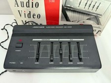 Mixer audio stereo potenziatore video ARCHER 15-1995 vintage nero SCATOLA