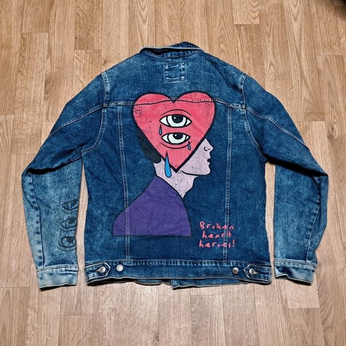 Giacca jeans zara broken - giacca, di
