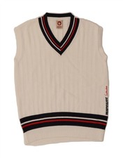 MURPHY & NYE Womens Sailmakers Graphic Vest Tank Top UK 10 Small White AO14