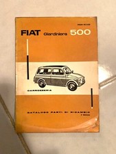 Catalogo originale ricambi carrozzeria FIAT 500 Giardiniera, 3° Ed. 1963