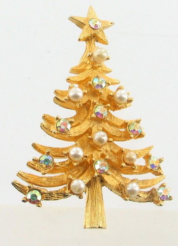 Vintage mylu spilla albero - spilla, di