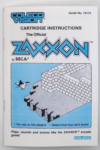 Colecovisionen manuale gioco - colecovisionen,