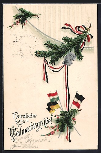 Cartolina natale guerra - di,
