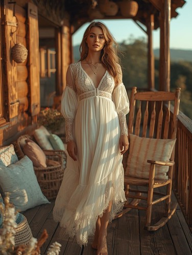 Ritratto femminile abito lungo - ritratto,