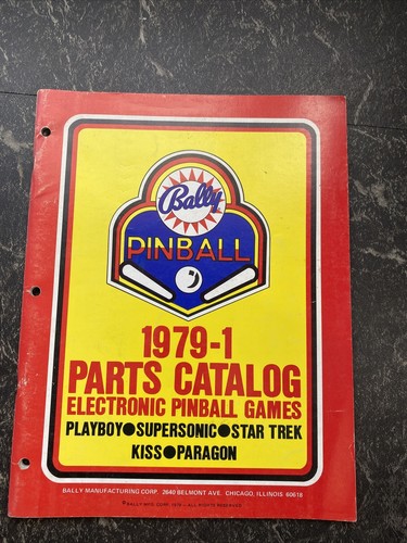 Bally pinball 1979 catalogo - pinball, 1979-1