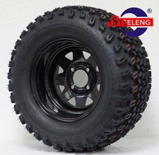 GOLF CART 12" BLACK STEEL