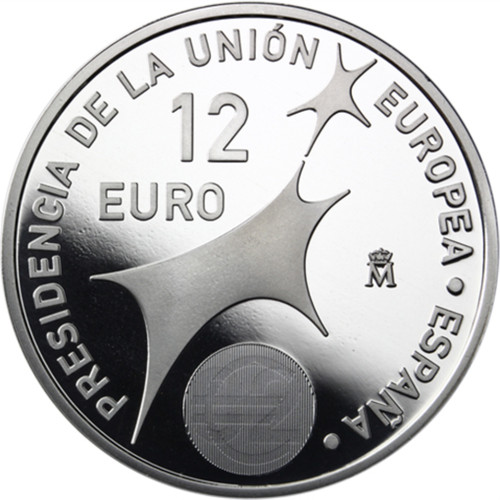 Moneta argento euro spagna - moneta, 12
