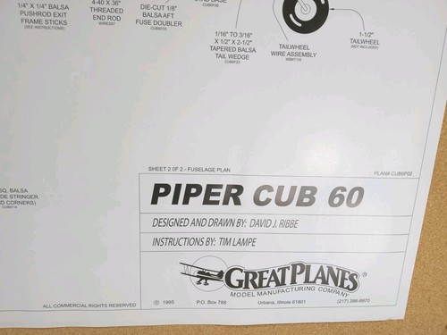 Great planes piper - great, cub
