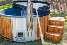 Vasca idromassaggio in vetroresina 4-6-8 persone | stufa a legna | vasca idromassaggio