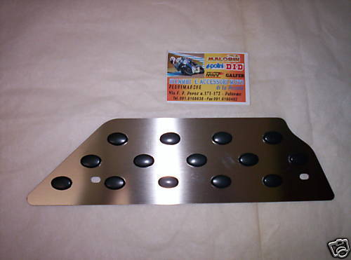 Pedaliera racing inox yamaha - pedaliera,