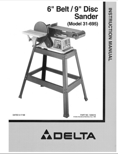 Delta 695 instruction - delta, 31-695