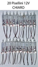 Ricambi Piselli Pisellini 12V 20 pezzi CHIARO lampade sostitutive Natale
