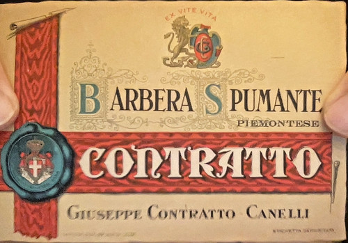 Etichetta barbera spumante - etichetta,