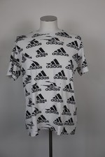 ADIDAS MAGLIA UOMO TG M MAN T-SHIRT CASUAL VINTAGE COTONE COTTON LOGO