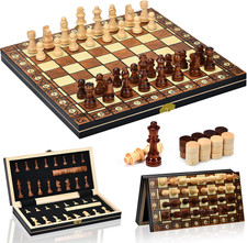 Scacchiera in Legno,2 in 1