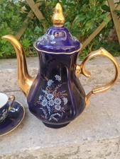 Set Thè Fine Porcellanal Bavaria Vintage Anni 70. 24 KT.  ..12 Pezzi