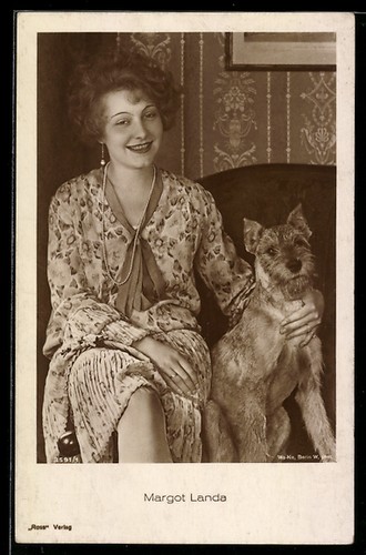 Cartolina attrice margot landa - attrice,
