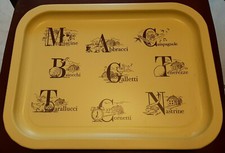 Vassoio mulino bianco latta Macine Galletti Abbracci Campagnole Nastrine ecc.