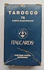 Tarocco piemontese Italcards 78 carte e foglio istruzioni Mazzo completo