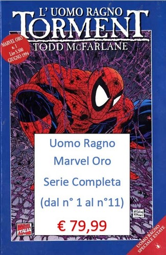 Uomo ragno marvel oro - l'uomo,