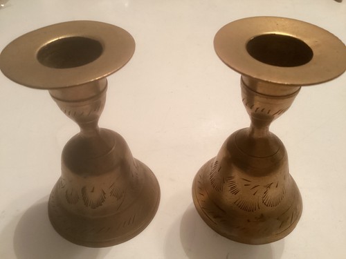 Vintage coppia portacandele - coppia,