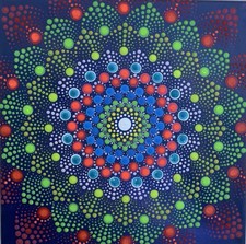 Fiore mandala originale - di, art