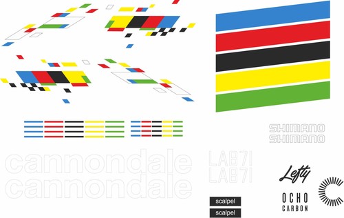 Adesivi telaio cannondale - adesivi,