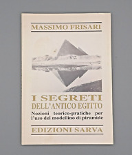 I Segreti Dell'Antico Egitto Libro Frisari Sarva Nozioni Modellino Piramide 1990