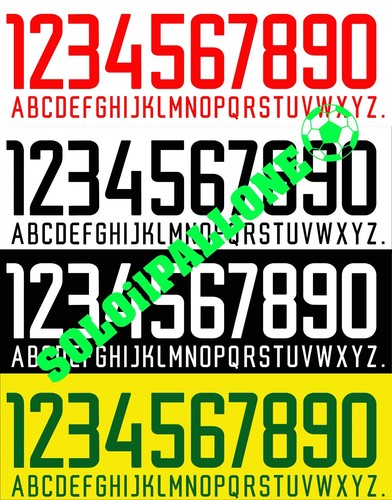 Kit nome numero x - numero,