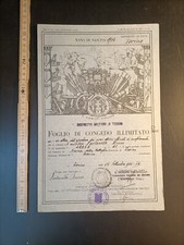 Foglio di congedo Treviso