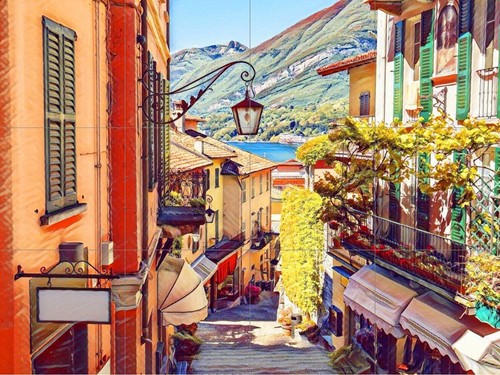 Pannello ceramica mosaico - , di