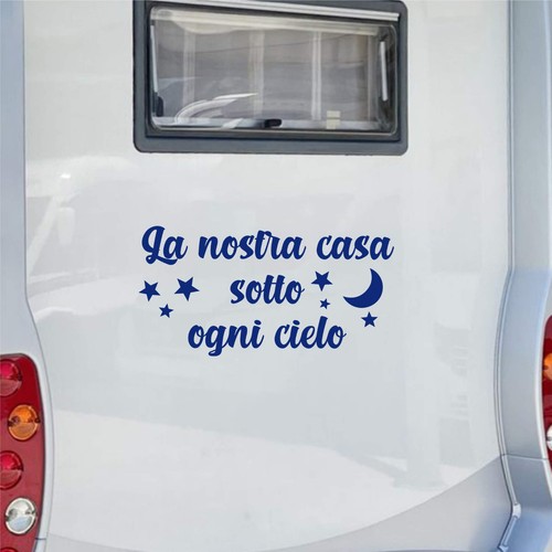 Adesivi camper casa - casa, cielo